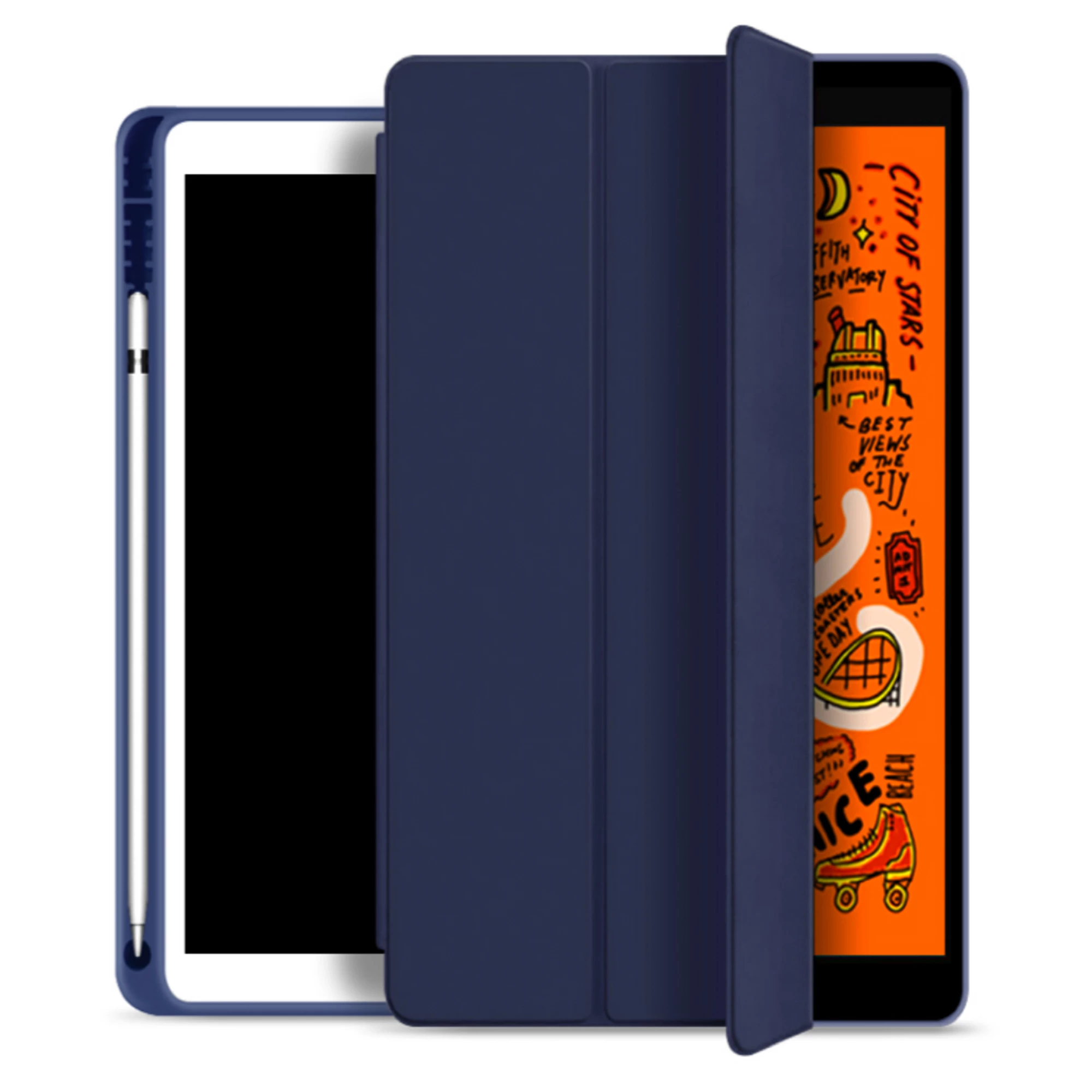 Чехол-книжка WIWU Smart Folio with pencil holder for iPad Pro 10,5" / iPad Air 3 10,5" Navy Blue